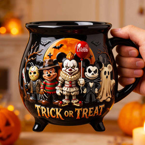 Trick Or Treat Spooky Cauldron Mug - Personalized Halloween Gifts 07PGDT240826