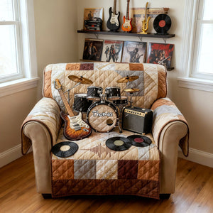 Rock & Roll Spirit Sofa Cover - Personalized Gifts For Rock Lovers 05NALU270126