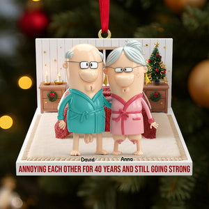 Personalized Funny Gifts For Old Couple Christmas Ornament 03natn021125