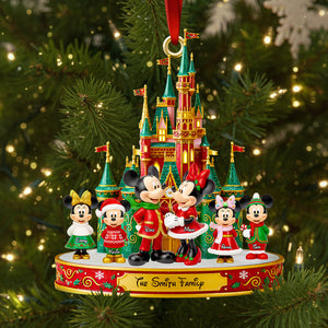 Magical Family Christmas Castle Ornament - Personalized Gifts For Family 04PGDT061025