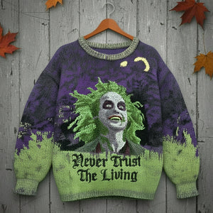 Fun Horror Anti Social Ugly Sweater, Gifts For Horror Fans 01qhtn080925