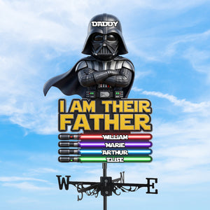 Futuristic Dad Metal Weather Vane - Personalized Gifts For Dads 01nadh140526