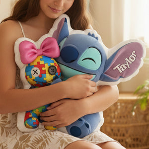 Cute Island Creature Pillow - Personalized Gifts For Autism Awareness 04NALU051225