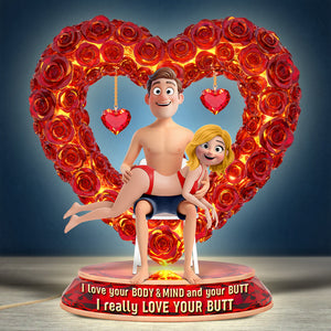 Naughty Heart Light Box Personalized Gifts For Couple 01OHQN041225