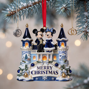 Merry Little Mouse Ornament - Personalized Christmas Gifts For Couple 01pglu290826