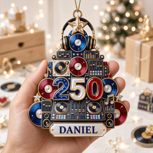 DJ Holiday Christmas Ornament - Personalized Gifts 05PGDT050926