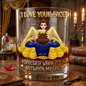 Naughty Couple Round Glass - Personalized Gifts For Couple 01nalu170626