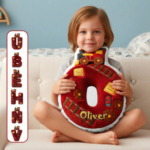 Train Initial Letter Custom Shaped Pillow - Personalized Gifts For Kids 04kimg151225