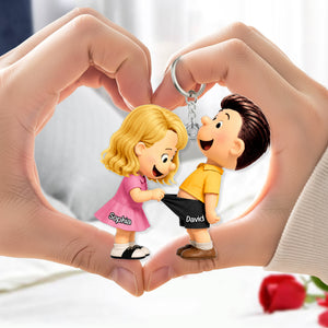 Troublemaker Couple Acrylic Keychain - Personalized Gifts For Couples 02OHQN240726