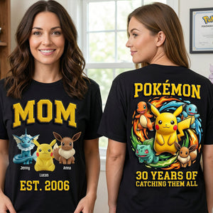 Catching Mom Shirt - Personalized Gifts For Mom 03NATN250326