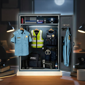 Police Personal Locker Light Box, Personalized Gifts For Police Office, Sheriff, Detective,... 01qhqn221225