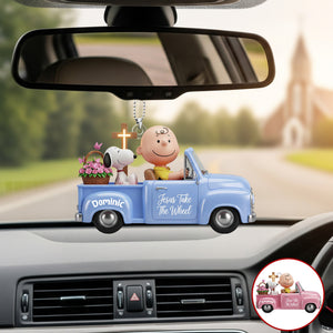 Christian Car Ornament - Personalized Gifts For Christian 04NAMG280725