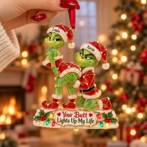 Naughty Couple Christmas Ornament - Personalized Gifts For Couple 04natn191026