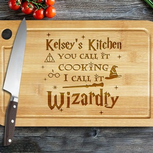 Personalized Gifts For Wizard Chefs or Cooking Lovers Cutting Board 04HUMH190724-Homacus