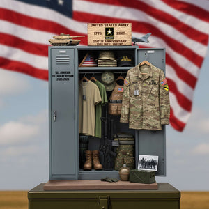 Military 250th Anniversary Personal Locker Plaque - Personalized Gifts For Veteran 05qhtn300625