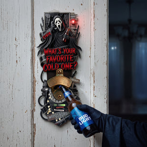 Creepy Wooden Wall Hanging Bottle Opener - Personalized Gifts For Horror Lovers 02pata210726