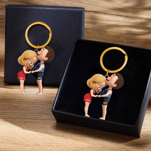 Cheeky Couple Keychain - Personalized Gifts For Couple 02qhqn291025