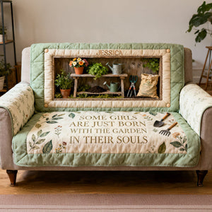 Gardening Quilted Sofa Cover - Personalized Gifts For Garden Lovers 01kita260126