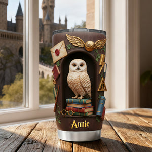 Fantasy Owl Tumbler - Personalized Gifts For Fantasy Novel Lovers 03kilu271225