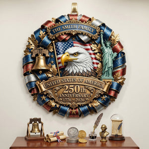 250th Anniversary USA - Personalized Gifts For Patriot Family Metal Sign 01tytn190326