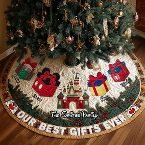 Best Gifts Family Gathering Quilted Tree Skirt, Personalized Gifts For Family 05qhtn011025