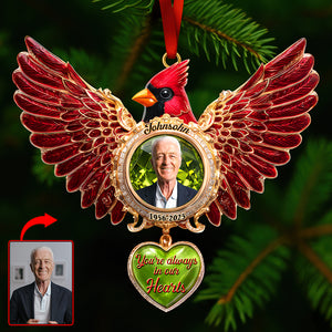 Cardinal Memorial Christmas Ornament – Custom Photo Gifts For Loved Ones In Heaven 02tgqn011025
