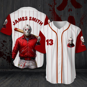Horror Slashers Baseball Jersey Shirt - Personalized Gifts For Horror Lovers 06PGLU080925
