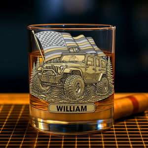 Trail Rider Whiskey Glass - Personalized Gifts For Off-road Lovers 04naqn010825