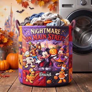 Lovely Nightmare Quilted Laundry Basket - Personalized Halloween Gifts 04tydh050826