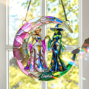 Good x Green Witch Suncatcher Ornament - Personalized Gifts For Musical Fans 05TGLU250725