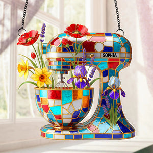 Baking Mixer Window Hanging Suncatcher Ornament - Personalized Gifts For Baker 02NATN280725