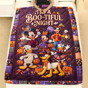 Boo Tiful Night Blanket - Personalized Gifts For Halloween 06tyqn100826