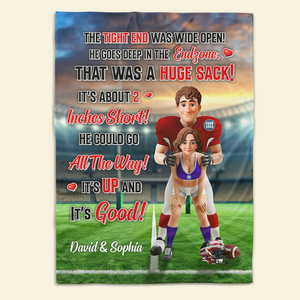 Personalized Gifts For Sport Couple Blanket 01hutn300925