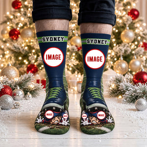 Defeated Under My Feet Socks - Personalized Gifts For Sport Lovers 04qhdt240926