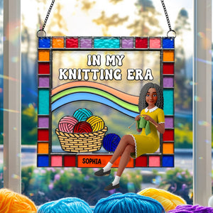 Personalized Gifts For Knitting Lovers Suncatcher Ornament 04ohtn080825
