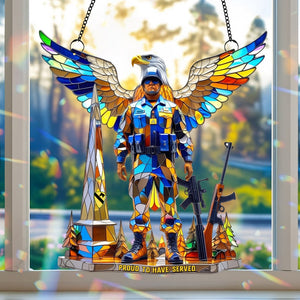 Veteran Suncatcher - Personalized Gifts For Veteran 02tgtn040825