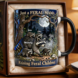 Funny Raccoon Mom Coffee Mug - Personalized Gifts For Mom 03NADT280226