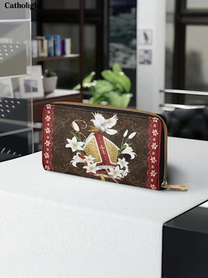 Catholight The Bishop's Grace Leather Wallet Purse