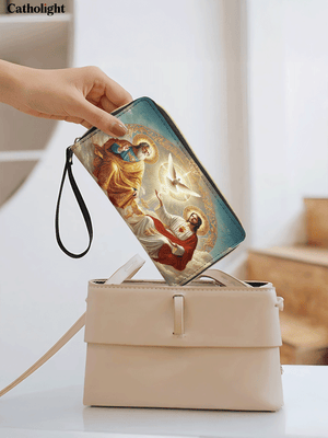 Catholight Trinity Divine The Holy Grace - Leather Wallet Purse
