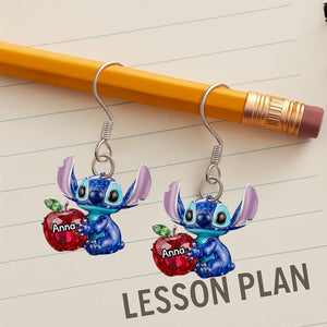 Blue Alien Teacher Earrings - Personalized Gifts For Teachers 02pgmg160725