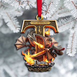 Enchanted Initials Christmas Ornament - Personalized Gifts For Fantasy Lovers 01HYLU120825