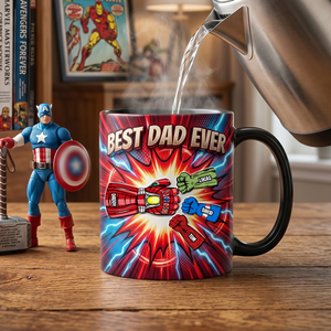 Best Dad Ever Magic Coffee Mug - Personalized Gifts For Dads 03NATN160426