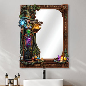 Mysterious Wall Hanging Mirror Personalized Gifts For Witch Lovers 02totn010825 - Mirror - GoDuckee