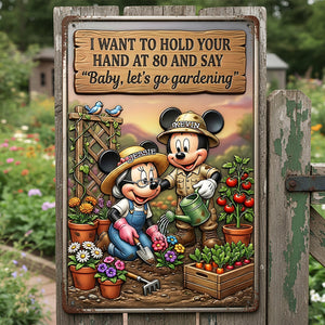 Couple Gardening Metal Sign - Personalized Gifts For Couples 02tota220126