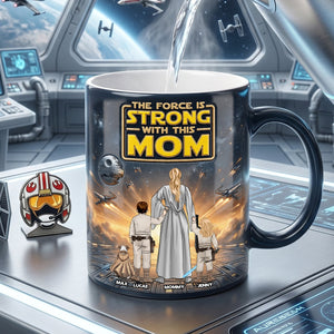 Strongest Warrior Mom And Kids Magic Mug - Personalized Gifts For Moms 03natn200426