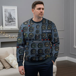 Pilot Control Panel Ugly Sweater - Personalized Christmas Gifts For Pilot 01HULU120925