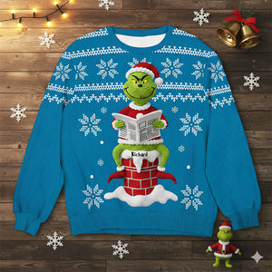 Funny Holiday Ugly Sweater – Personalized Christmas Gift for Movie Lovers 01naqn080925