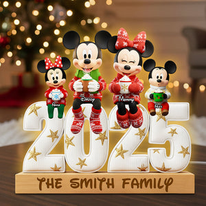 Sweet Family Christmas Light Box Personalized Gifts For Family 06PGDT041125