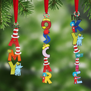 Teacher Alphabet Name Acrylic Ornament, Personalized Gifts For Christmas 02nata071125