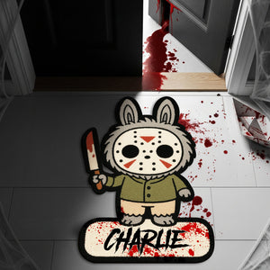 Creepy Bunny Horror Doormat - Personalized Gifts For Horror Fans 04HYLU160825